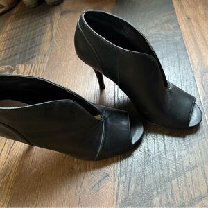 Elegant Black Peep-Toe Heels